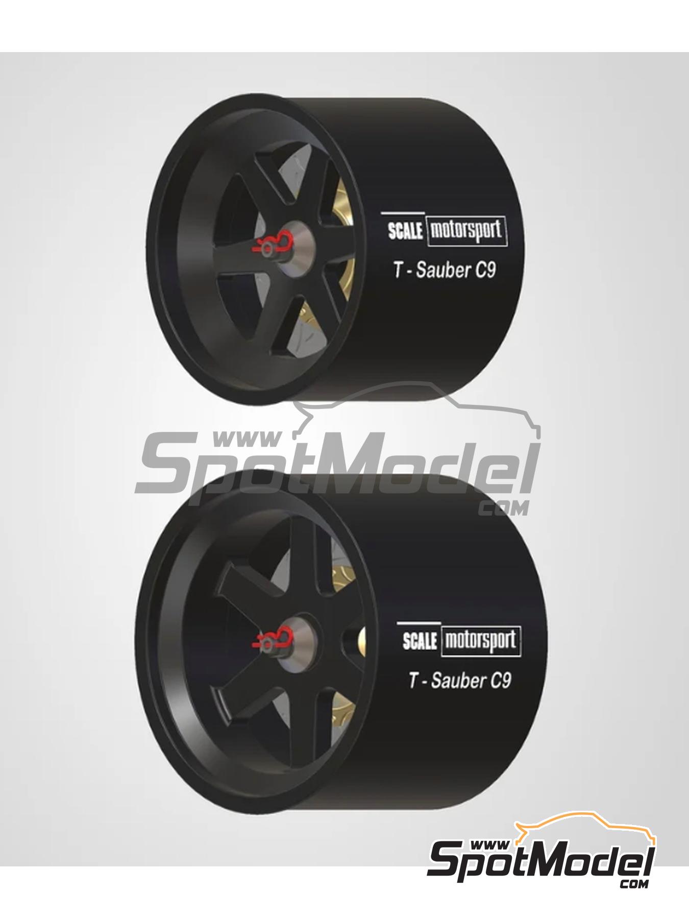 Scale Motorsport 6113: Rims 1/24 scale - Sauber Mercedes C9 - for